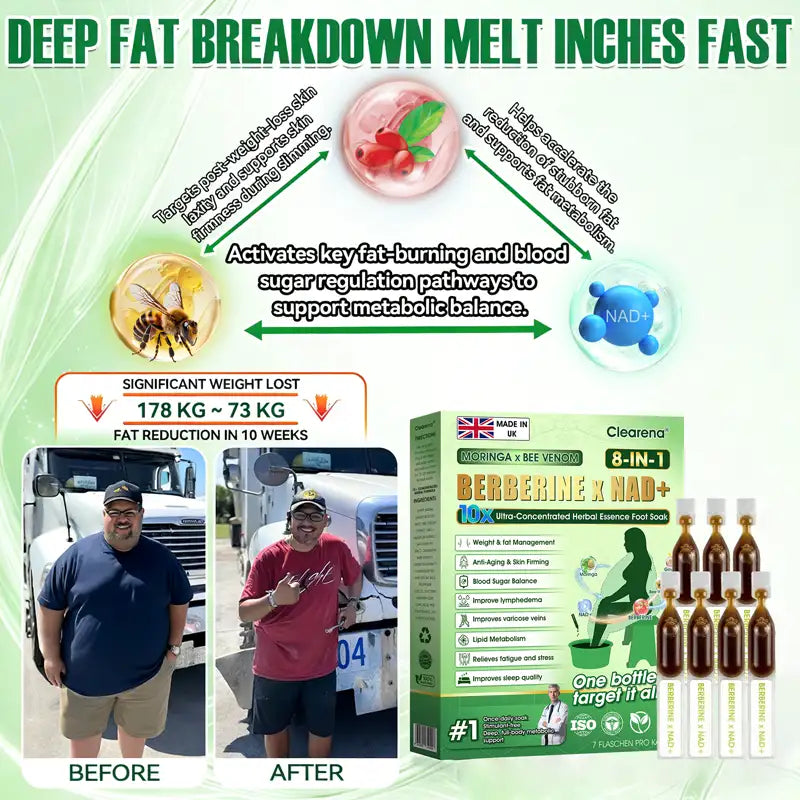 𝐎𝐟𝐟𝐢𝐜𝐢𝐚𝐥 UK 𝐒𝐭𝐨𝐫𝐞 🇬🇧  | 🧑‍⚕️ 𝐂𝐥𝐞𝐚𝐫𝐞𝐧𝐚® Moringa · Bee Venom · Berberine × NAD+ Eight-in-one 10× Ultra-Concentrated Herbal Essence Foot Soak — 𝐎𝐧𝐜𝐞 𝐃𝐚𝐢𝐥𝐲, 𝐕𝐢𝐬𝐢𝐛𝐥𝐞 𝐑𝐞𝐬𝐮𝐥𝐭𝐬 𝐢𝐧 𝟕 𝐃𝐚𝐲𝐬  (obesity, ｌｏｏｓｅｓｋｉｎ,diabetes, sleep apnea, joint issues, and more For)
