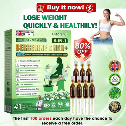 𝐎𝐟𝐟𝐢𝐜𝐢𝐚𝐥 UK 𝐒𝐭𝐨𝐫𝐞 🇬🇧  | 🧑‍⚕️ 𝐂𝐥𝐞𝐚𝐫𝐞𝐧𝐚® Moringa · Bee Venom · Berberine × NAD+ Eight-in-one 10× Ultra-Concentrated Herbal Essence Foot Soak — 𝐎𝐧𝐜𝐞 𝐃𝐚𝐢𝐥𝐲, 𝐕𝐢𝐬𝐢𝐛𝐥𝐞 𝐑𝐞𝐬𝐮𝐥𝐭𝐬 𝐢𝐧 𝟕 𝐃𝐚𝐲𝐬  (obesity, ｌｏｏｓｅｓｋｉｎ,diabetes, sleep apnea, joint issues, and more For)