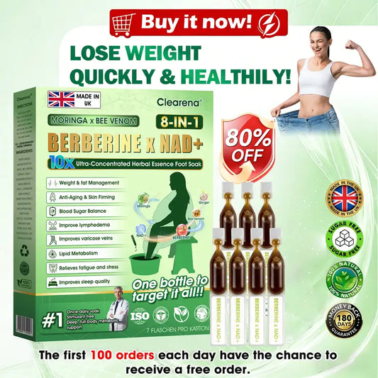 𝐎𝐟𝐟𝐢𝐜𝐢𝐚𝐥 UK 𝐒𝐭𝐨𝐫𝐞 🇬🇧  | 🧑‍⚕️ 𝐂𝐥𝐞𝐚𝐫𝐞𝐧𝐚® Moringa · Bee Venom · Berberine × NAD+ Eight-in-one 10× Ultra-Concentrated Herbal Essence Foot Soak — 𝐎𝐧𝐜𝐞 𝐃𝐚𝐢𝐥𝐲, 𝐕𝐢𝐬𝐢𝐛𝐥𝐞 𝐑𝐞𝐬𝐮𝐥𝐭𝐬 𝐢𝐧 𝟕 𝐃𝐚𝐲𝐬  (obesity, ｌｏｏｓｅｓｋｉｎ,diabetes, sleep apnea, joint issues, and more For)