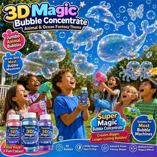 Topacme® Super 3D Magic Bubble Concentrate —— Animal & Ocean Fantasy Theme💧